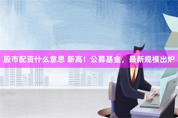 股市配资什么意思 新高！公募基金，最新规模出炉